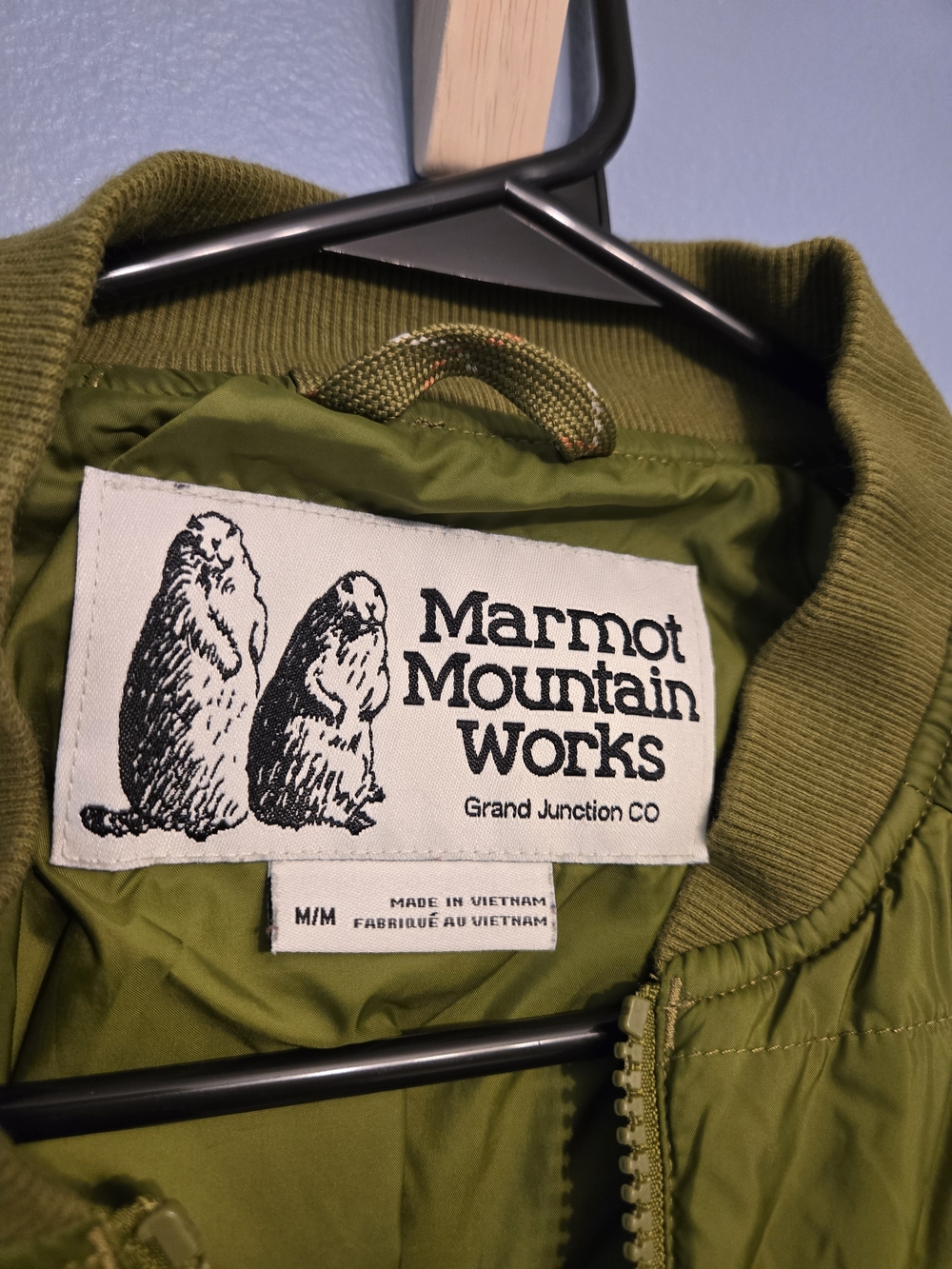 Marmot Olive Green Quilted Puffer Jacket - Picture 3 of 4